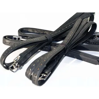 Vybavení pro koně Sedlo TŘMENOVÉ ŘEMENY Profarmer.eu TŘMENOVÉ ŘEMENY KOŽENÉ S ČÍSLOVANÝMI DÍRKAMI