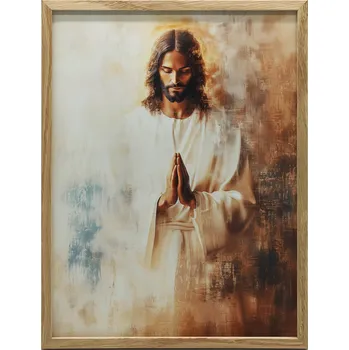 Obraz OBRAZ NA PLÁTNĚ NA ZEĎ JEŽÍŠ V MODLITBĚ BEZ RÁMU 70x100 CM