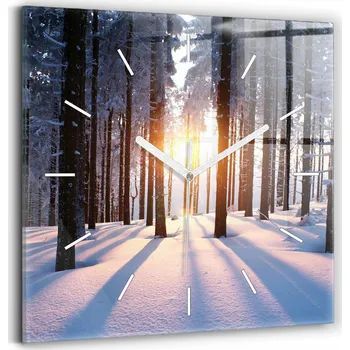 Hodiny Nástěnné hodiny Wallfluent bílé 30 cm