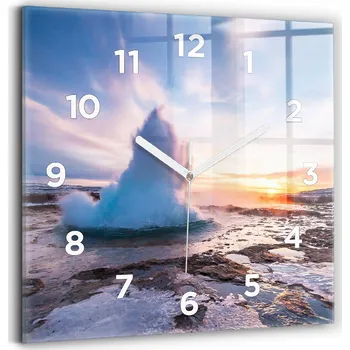 Hodiny Nástěnné hodiny Wallfluent bílé 30 cm