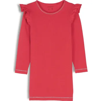 Dívčí šaty GATE Šaty s kontrastní nití a volánky 4Y 824-0242/551