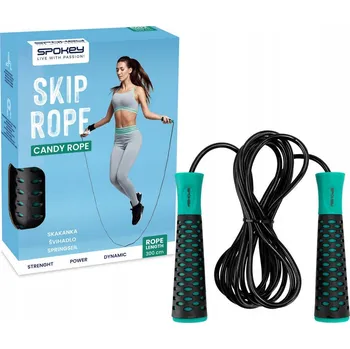 Švihadlo z plastu Spokey 300 cm zelené