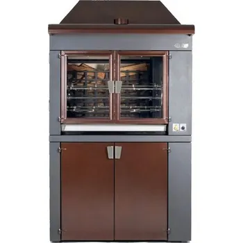 Zahradní gril Rotisserie na dřevo a dřevěné uhlí GA100/6