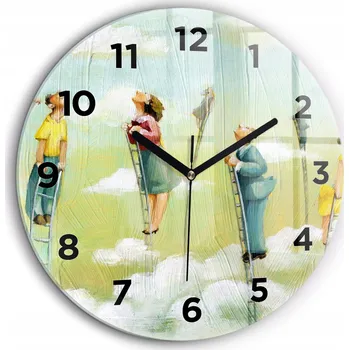 Hodiny Nástěnné hodiny Wallfluent vícebarevné 60 cm