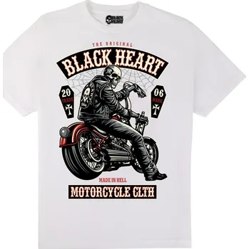 MOTORKÁŘSKÉ Triko BLACK HEART COFFIN white Barva: Bílá, Velikost: 3Xl