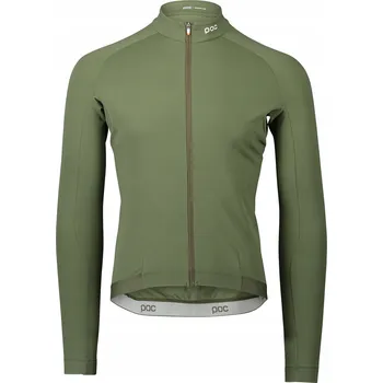 Pánské tričko Pánské cyklistické triko s dlouhým rukávem POC Ambient Thermal Jersey, zelená epidote, velikost L
