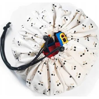 úložný prostor na hračky Play&Go Cherry Mini Úložný vak na hračky Béžový na zeď