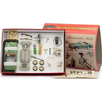 autíčko Schuco Montagekasten Mercedes-Benz 190SL - SOUKROMÝ INZERÁT Schuco Montagekasten Mercedes Benz 190SL - kovový model