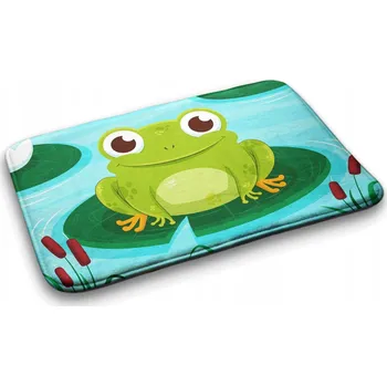 Koupelnová předložka Měkká koupelnová předložka roztomilá žabka