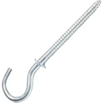 Vrut Hák s límcem a vrutem 4,8 x 100 mm, pozinkovaný, do dřeva a hmoždinek, závěsný hák