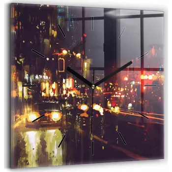 Hodiny Nástěnné hodiny Wallfluent černé 30 cm