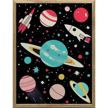 Plakát Plakát Vesmírná PLAKÁT NÁSTĚNNÝ PLAKÁT VESMÍRNÁ CESTA BEZ RÁMU 30x40 CM