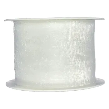 Stuha Stuha organzová bílá 40mm x 4m (6,- Kč/m) (Stuha organzová bílá, průsvitná)