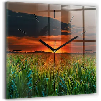 Hodiny Nástěnné hodiny Wallfluent oranžové 30 cm