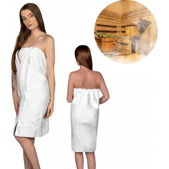 Dámský kilt do sauny Porjut froté bílý 140x70 cm