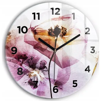 Hodiny Nástěnné hodiny Wallfluente, odstíny růžové, 30 cm