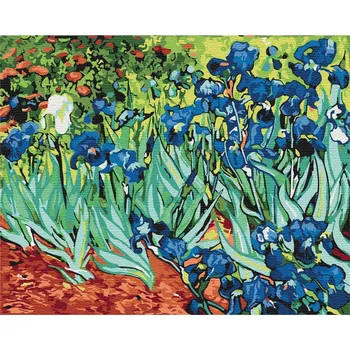 Obraz Obrázek k vymalování podle čísel Artnapi Kosatce 40x50 cm