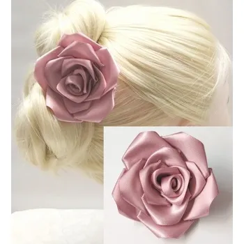 Brož Brož 3v1 růže starorůžová saténová BR015