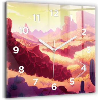 Hodiny Nástěnné hodiny Wallfluent červené 30 cm