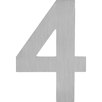Domovní číslo Domovní číslice MP LR - 120 mm - nalepovací - 4, MP BN (broušená nerez)