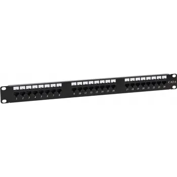 Patch panel Patch panel NAVI LED UTP kat.6 24 porty LSA 1U ALANTEC