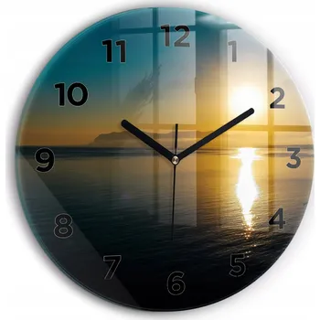 Hodiny Nástěnné hodiny Wallfluente žluté 30 cm