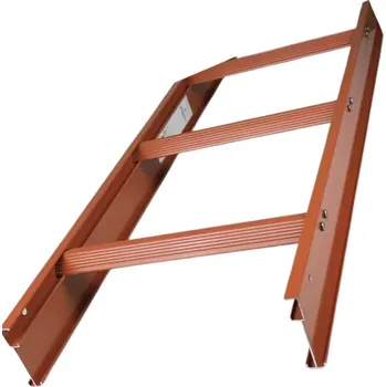 Střešní žebřík hliníkový, Cihlová > 7 stupnic, šířka 350 mm, délka 1950 mm