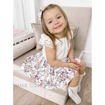 Male Cuda Mušelínová halenka s volánky 92 bílá