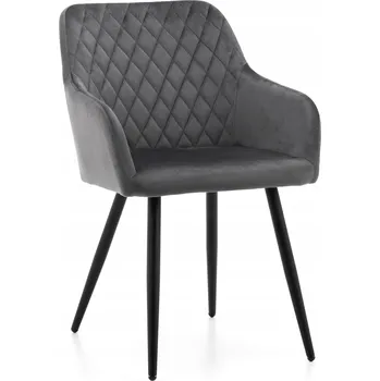 Jídelní židle ČALOUNĚNÁ ŽIDLE TODI SAMETOVÁ PROŠÍVANÁ DO OBÝVACÍHO POKOJE JÍDELNY GLAMOUR
