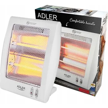 Radiátor Elektrický koupelnový radiátor Adler 800 W 295 x 343 mm bílý