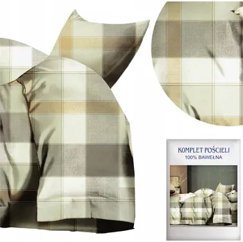 Povlečení Povlečení 160x200 3dílné Bavlněný satén Aida Sada 2x Povlak na polštář