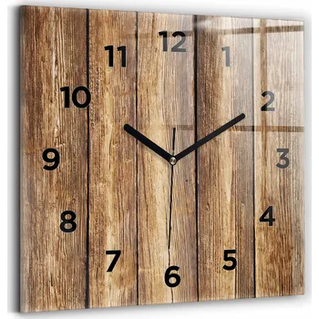 Hodiny Nástěnné hodiny Wallfluent hnědé 30 cm