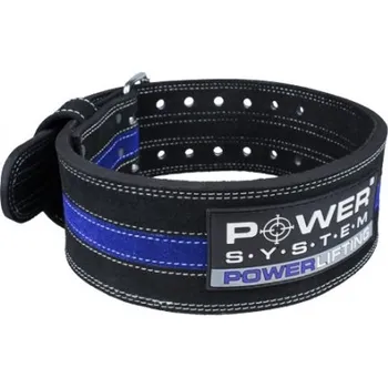 Opasek na cvičení Power System - Opasek Powerlifting 3800 - blue XL 95-114 cm