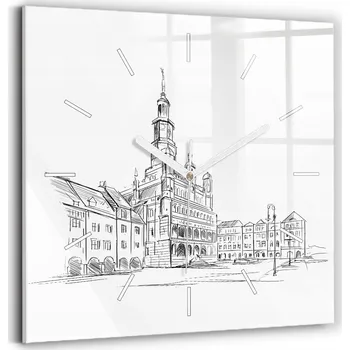 Hodiny Nástěnné hodiny Wallfluent černé 30 cm