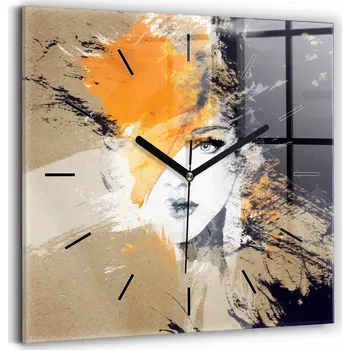 Hodiny Nástěnné hodiny Wallfluent, odstíny hnědé, 30 cm