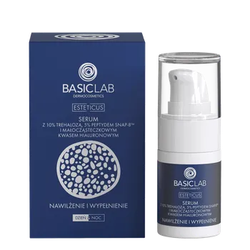 Pleťové sérum Basiclab Esteticus serum s trehalózou 10 % a 5 % peptidem, 15 ml