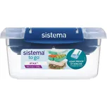 Sistema Dělený vodotěsný box na jídlo To Go STAX, 1,15 l, modrá