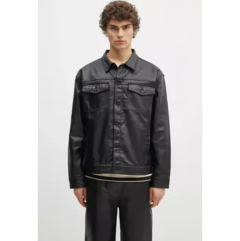 Pánská větrovka Džínová bunda PLEASURES Latex Trucker Jacket, XL, černá, 99X