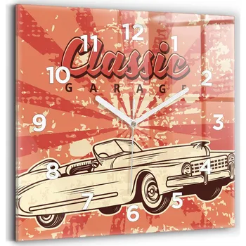 Hodiny Nástěnné hodiny Wallfluent červené 30 cm