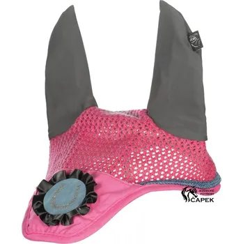 Čabraka pro koně Náušníky HKM -NELE- - Kouřová modrá - Pony