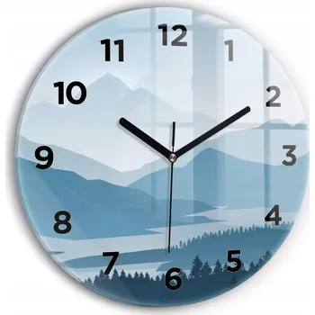 Hodiny Nástěnné hodiny Wallfluente modré 30 cm