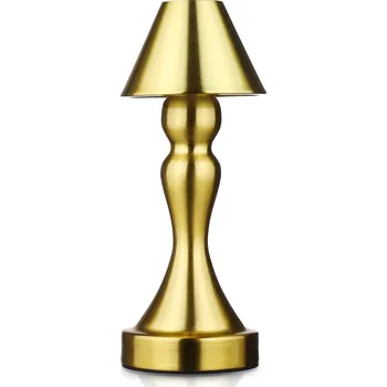 Lampička BEZDRÁTOVÁ LAMPIČKA DO RESTAURACE HOTELU DOTYKOVÁ LED HOUBIČKA 3 REŽIMY NOČNÍ