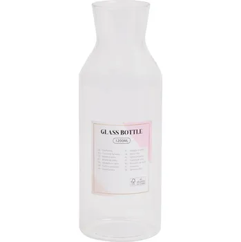 SKLENĚNÁ KARAFA ŠTÍHLÁ VYSOKÁ 1,2L