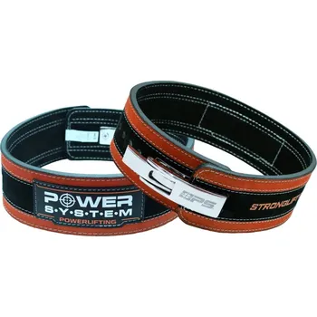 Opasek na cvičení Opasek Stronglift + kovový klip red L/XL