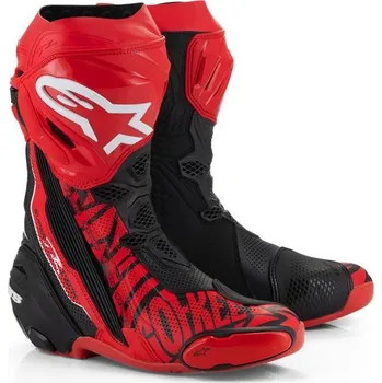 Moto obuv ALPINESTARS boty SUPERTECH R VENTED limitovaná edice FRANCESCO BAGNAIA červená/černá - 46