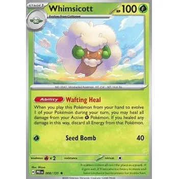 Sběratelská karetní hra Pokémon PRE 008/131 Whimsicott - Prismatic Evolutions Stav: Near Mint, Verze: HOLO