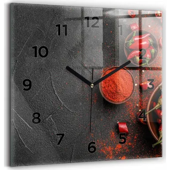 Hodiny Nástěnné hodiny Wallfluent červené 30 cm