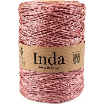 Příze Borgo de Pazzi Inda 33 Starorůžová (Špagátová příze Inda 33 Rosa cipria)