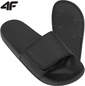 Pánské pantofle Pánské pantofle 4F černé 43 plast prodyšné