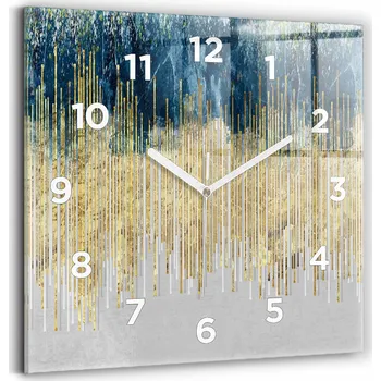 Hodiny Nástěnné hodiny Wallfluent zlaté 30 cm